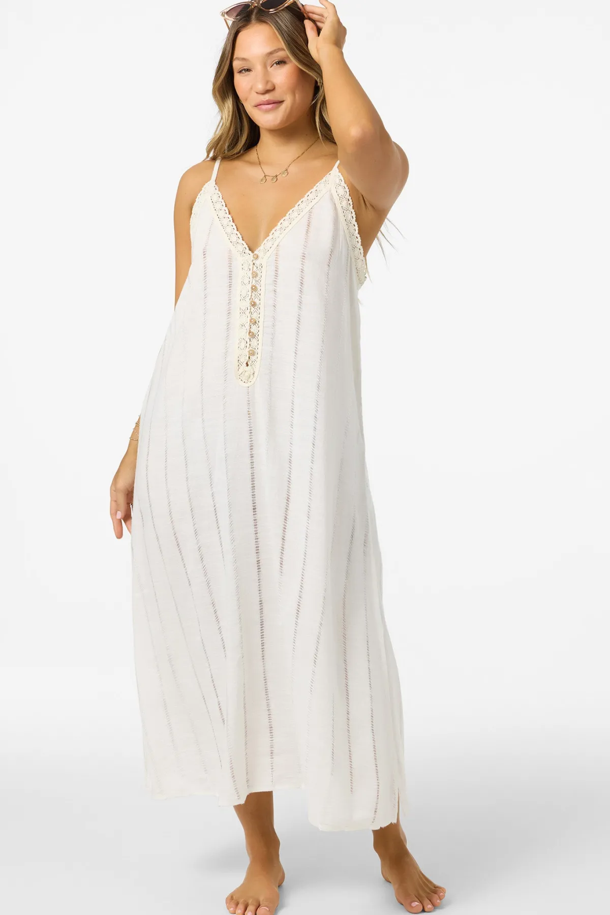 New Arrivals|Swim Cover-Ups^O'Neill Addison Midi Cover-Up Dress - | vanilla