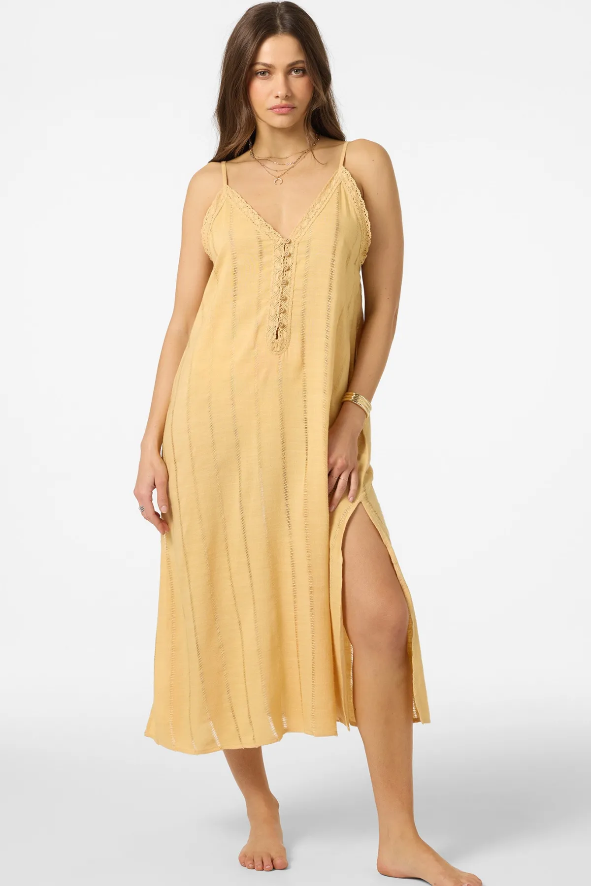 New Arrivals|Swim Cover-Ups^O'Neill Addison Midi Cover-Up Dress - | new wheat