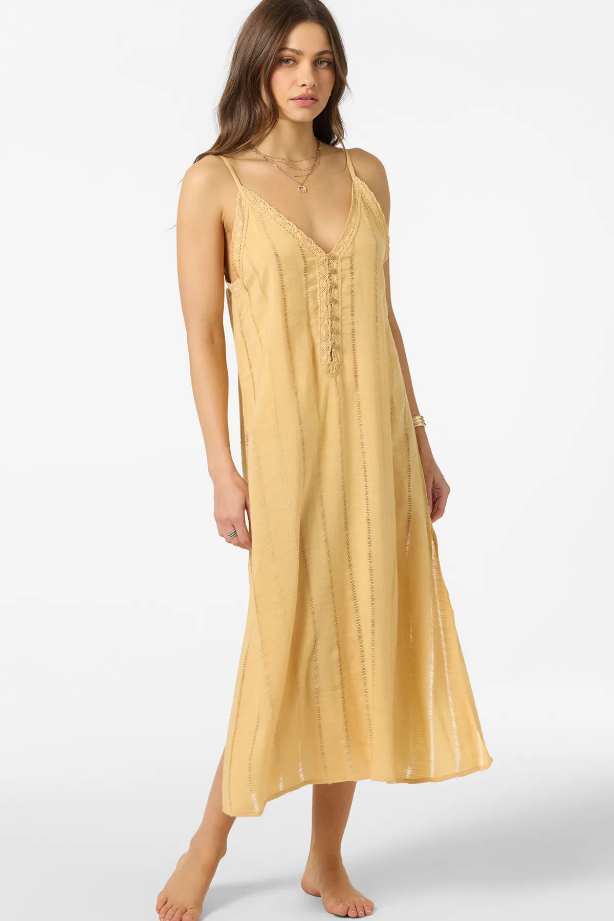 New Arrivals|Swim Cover-Ups^O'Neill Addison Midi Cover-Up Dress - | new wheat