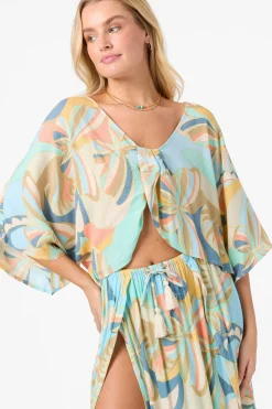 New Arrivals|Matching Sets^O'Neill Anna Printed Reversible Cover-Up Top