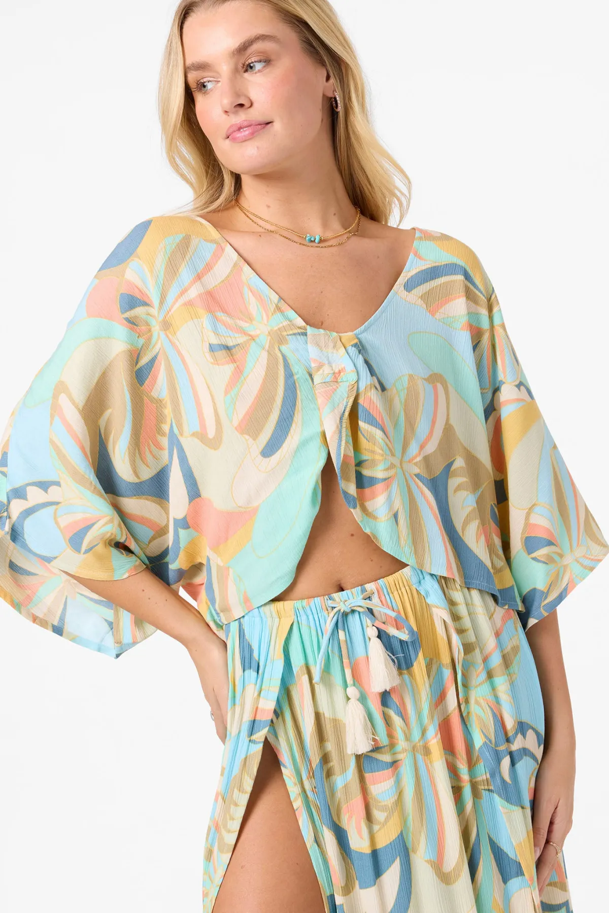 New Arrivals|Matching Sets^O'Neill Anna Printed Reversible Cover-Up Top