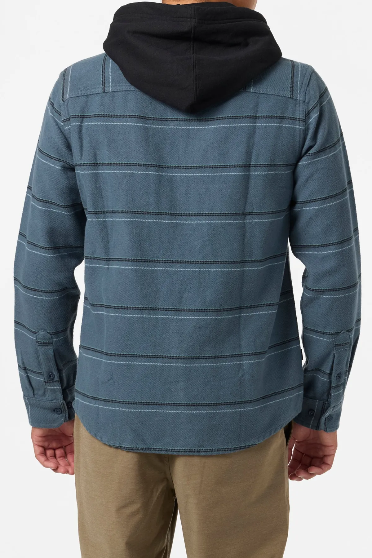 Shirts & Flannels^O'Neill Archer Hooded Flannel Standard Fit Long Sleeve Shirt - | dark slate