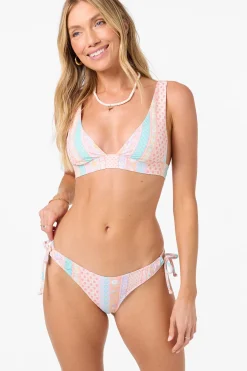 Bikini Tops^O'Neill Bali Floral Cancun Revo Bralette Top - | tapioca