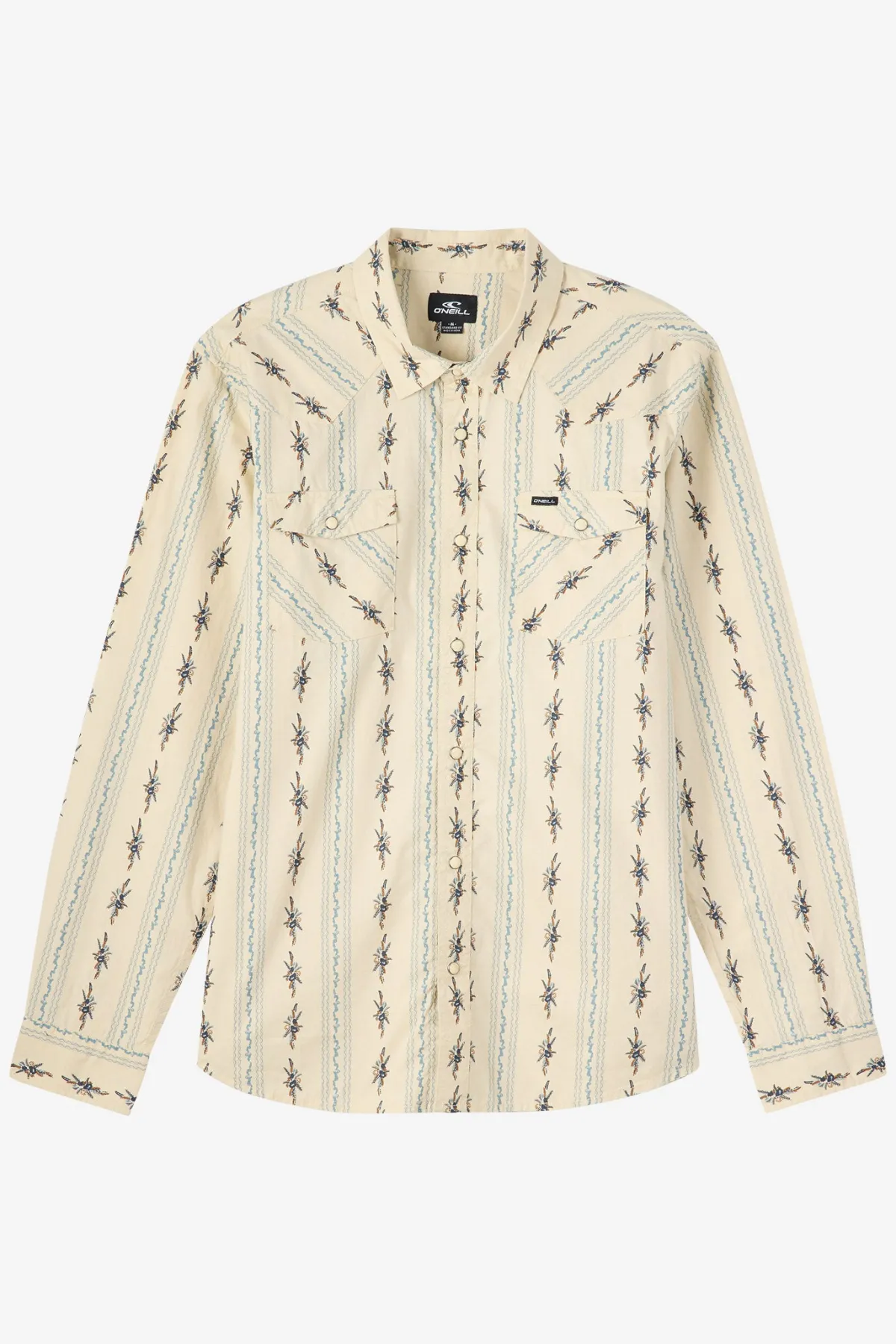 Shirts & Flannels^O'Neill Bar Dog Long Sleeve Standard Fit Long Sleeve Shirt - | lt khaki