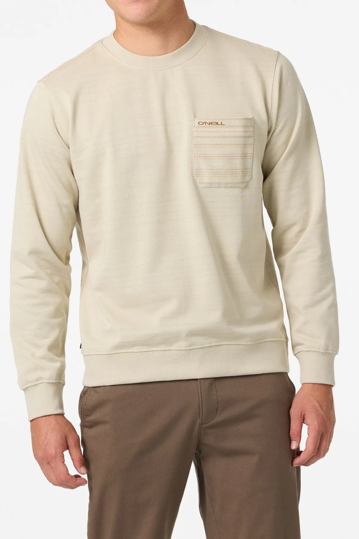 Hoodies & Fleece^O'Neill Bavaro Blocked Crew Crew Neck Fleece - | lt khaki