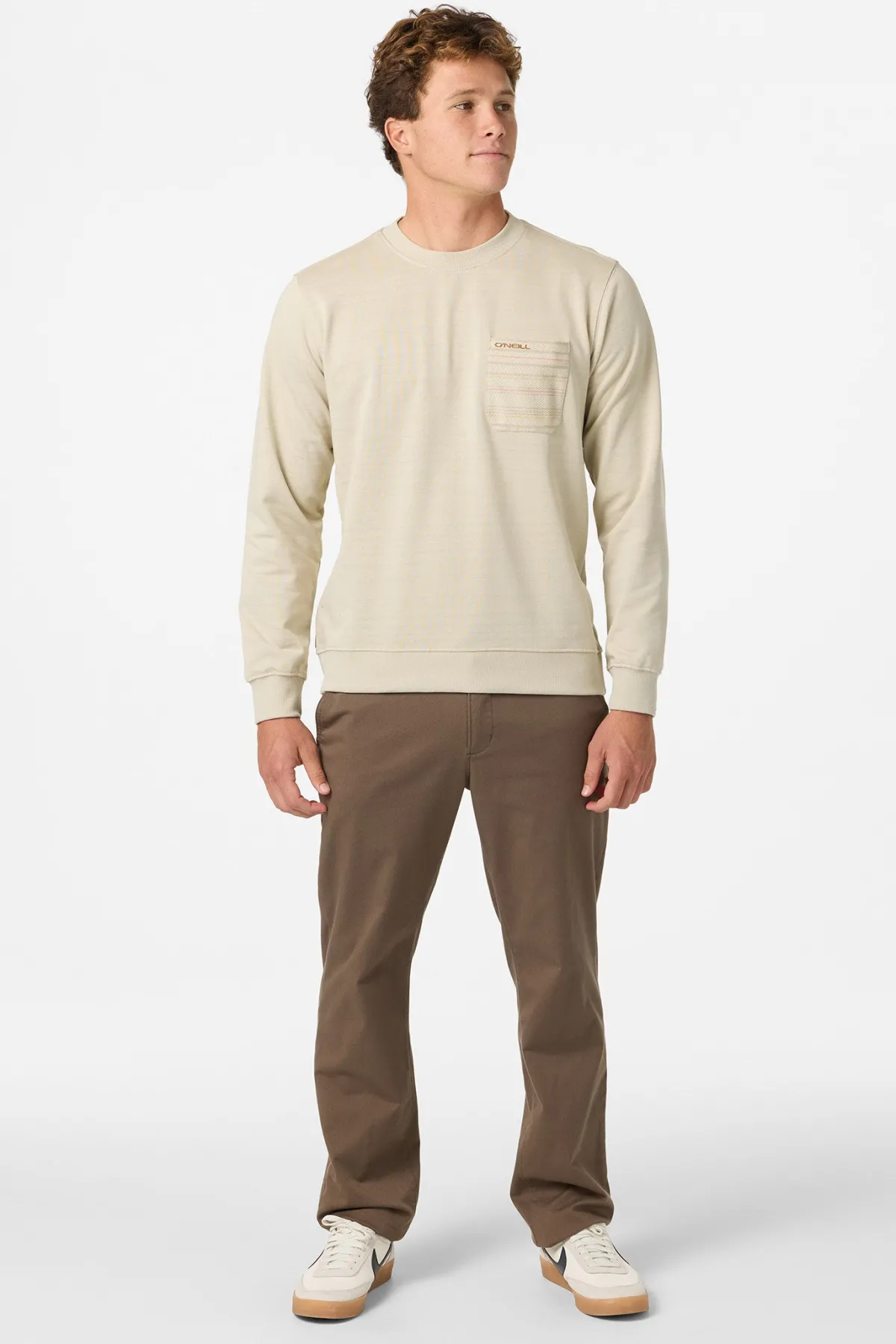 Hoodies & Fleece^O'Neill Bavaro Blocked Crew Crew Neck Fleece - | lt khaki