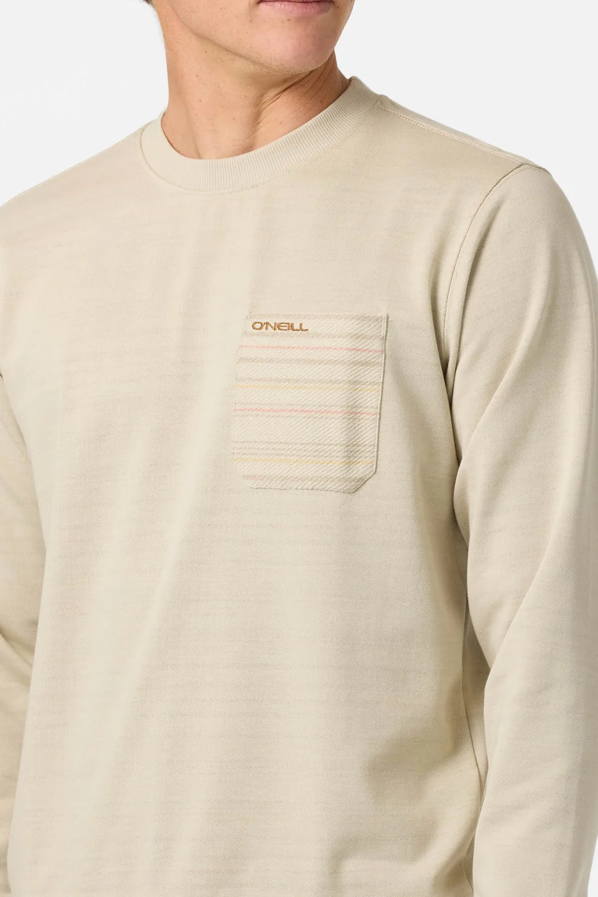 Hoodies & Fleece^O'Neill Bavaro Blocked Crew Crew Neck Fleece - | lt khaki