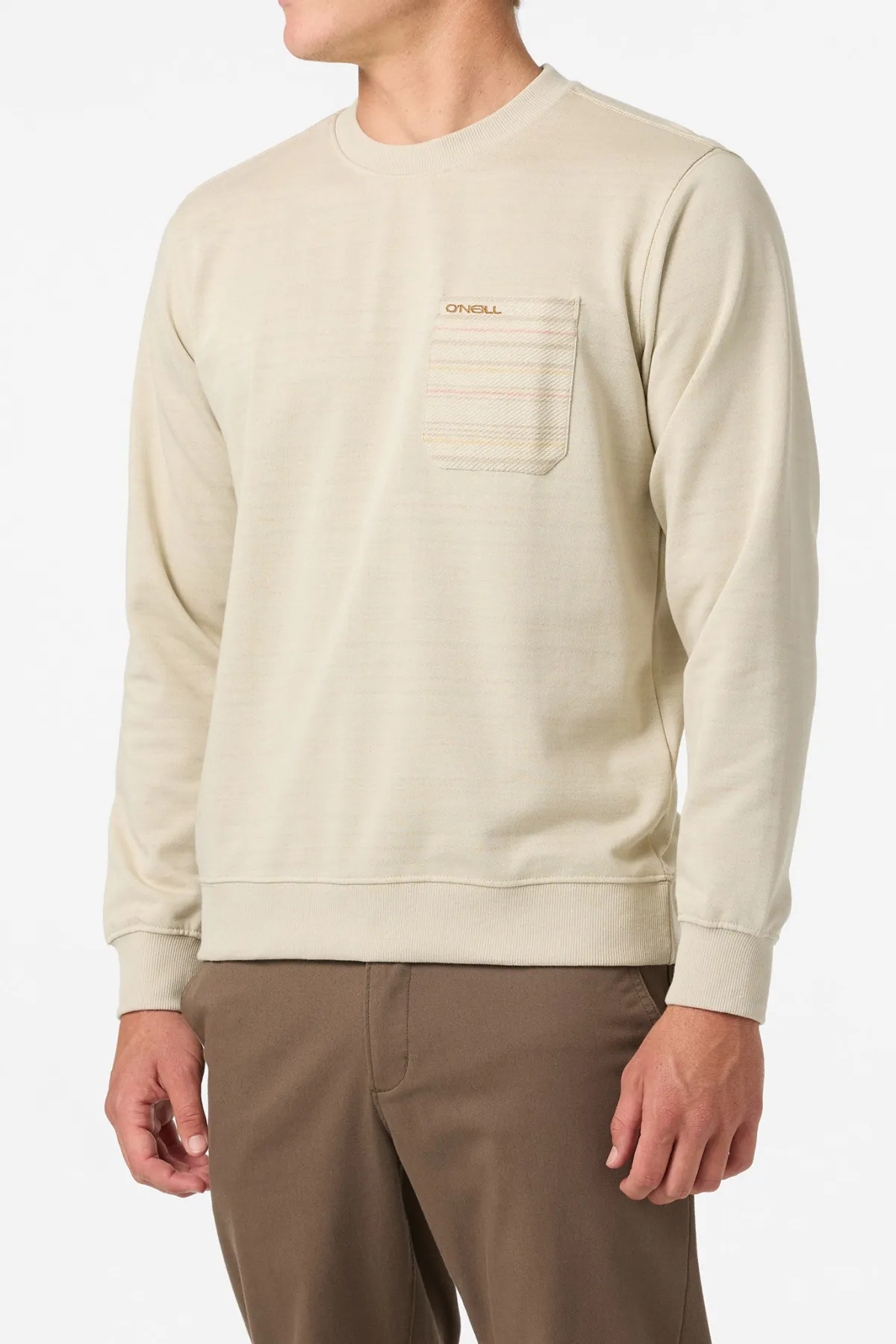 Hoodies & Fleece^O'Neill Bavaro Blocked Crew Crew Neck Fleece - | lt khaki