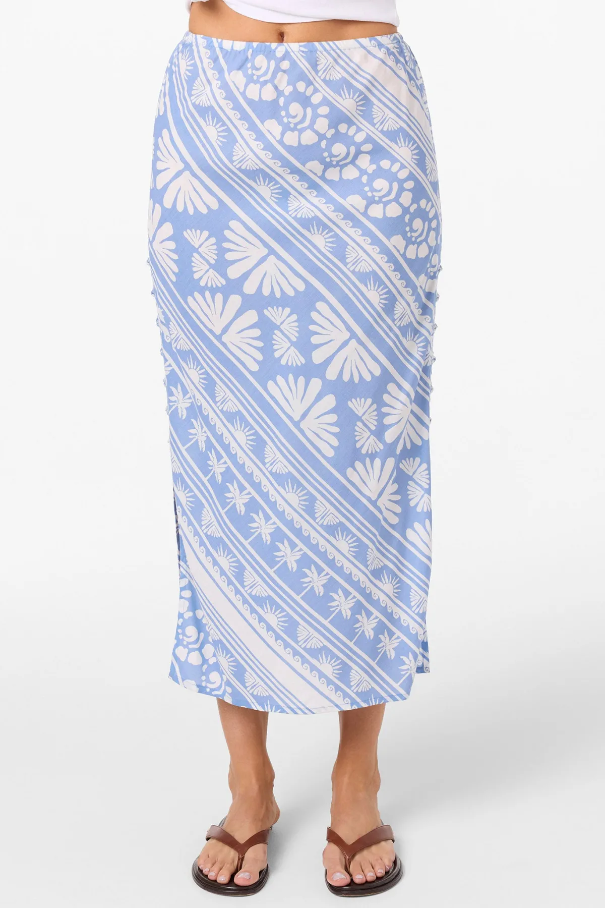 New Arrivals|Bottoms^O'Neill Bellamy Abstract Skirt Midi Skirts - | azurine
