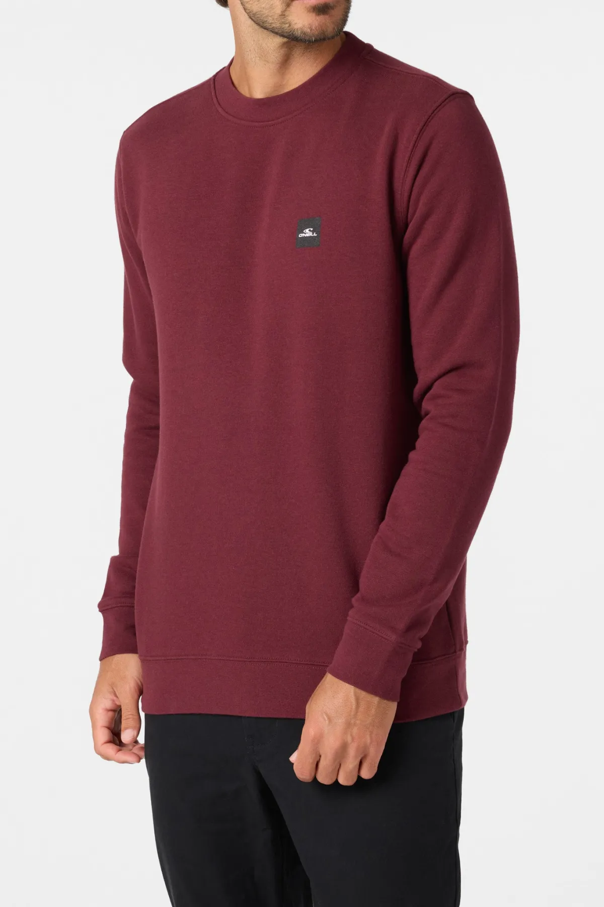 Hoodies & Fleece^O'Neill Blocked Out Crew Crew Neck Fleece - | burgundy