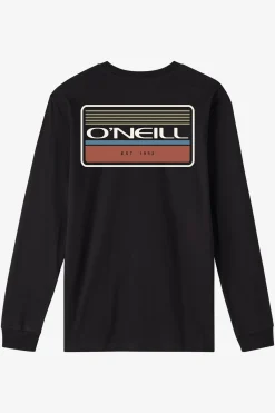 Tops^O'Neill Boy's Banner Long Sleeve Tee - | black