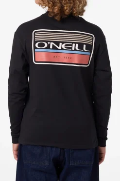 Tops^O'Neill Boy's Banner Long Sleeve Tee - | black