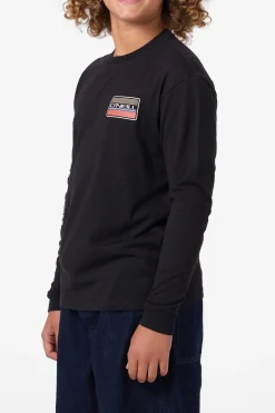 Tops^O'Neill Boy's Banner Long Sleeve Tee - | black