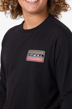Tops^O'Neill Boy's Banner Long Sleeve Tee - | black