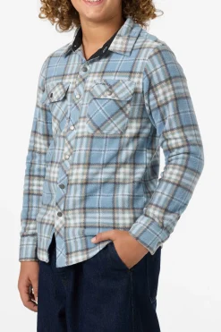 Tops^O'Neill Boy's Glacier Plaid Superfleece Long Sleeve Shirt - | citadel
