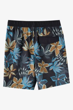 Boardshorts^O'Neill Boy's Hermosa Elastic Waist 16" Swim Trunks Trunks - | black 4