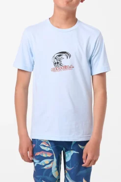Tops^O'Neill Boy's Team Spike Tee - | sky blue heather