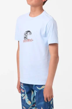 Tops^O'Neill Boy's Team Spike Tee - | sky blue heather