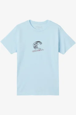 Tops^O'Neill Boy's Team Spike Tee - | sky blue heather