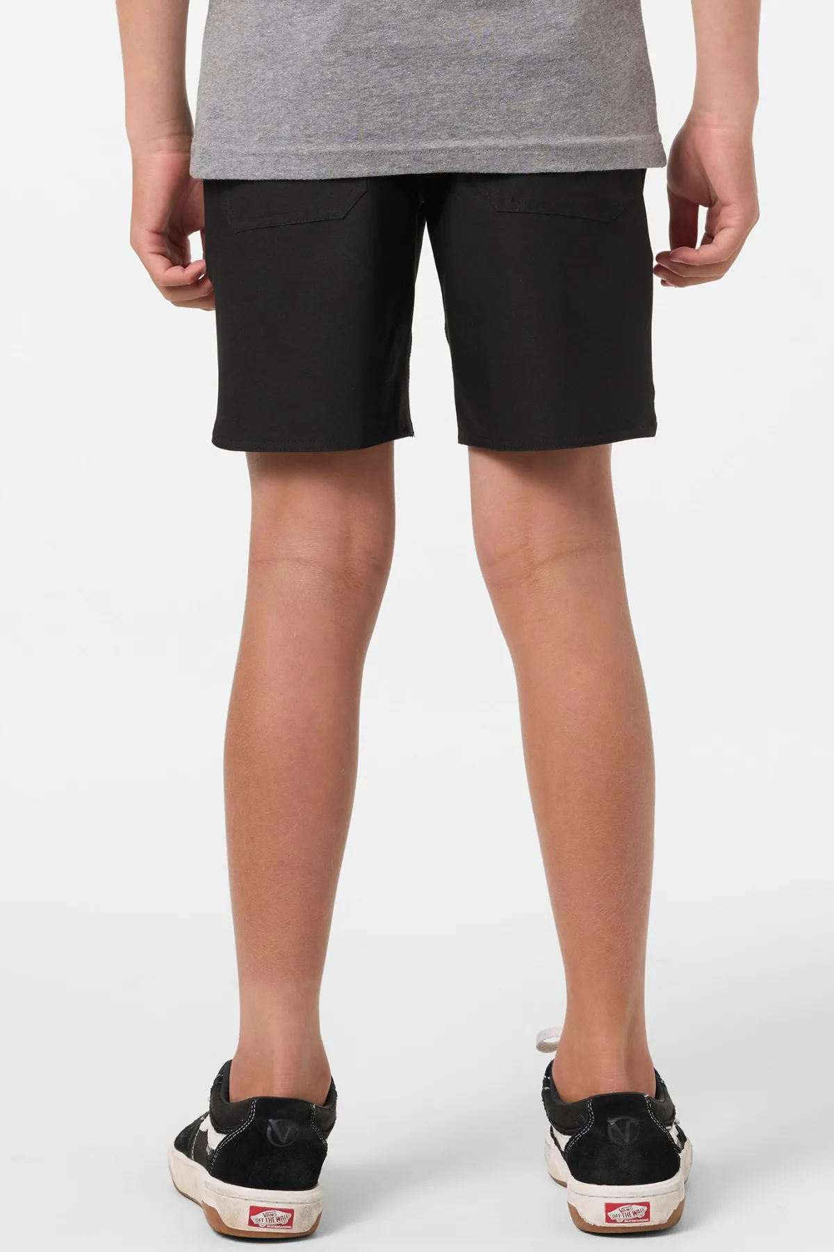 Bottoms^O'Neill Boy's Utility Scallop Hybrid 16" Hybrid Shorts - | black