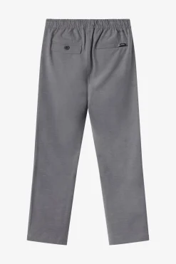Bottoms^O'Neill Boy's Venture Hybrid Elastic Waist Pants - | heather grey