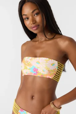 Bikini Tops^O'Neill Brasilia Floral Bells Bandeau Top - | multi clr