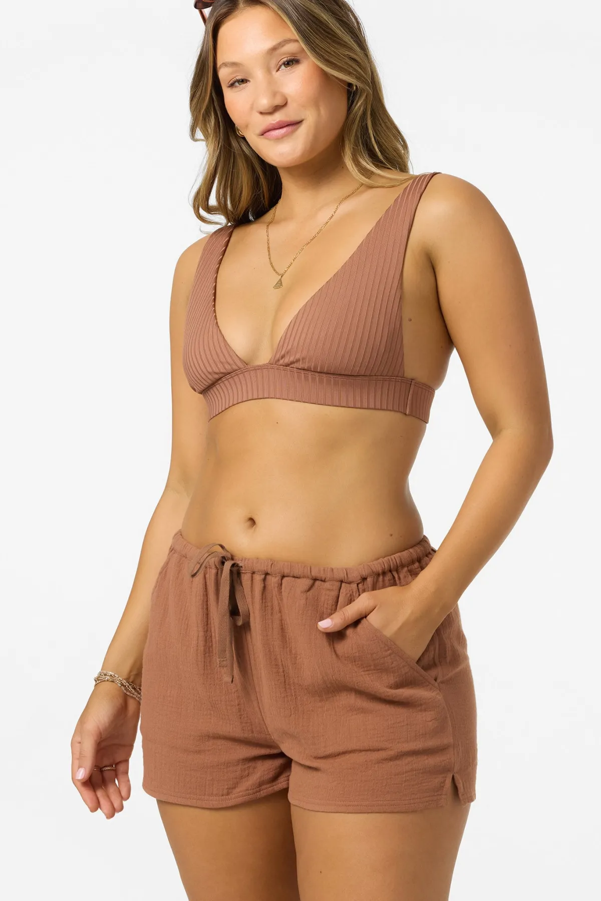 Best Sellers|New Arrivals^O'Neill Brenda Beach Shorts carob brown