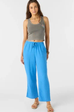 Bottoms^O'Neill Brenda Crinkle Double Gauze Beach Pants regatta