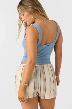 Bottoms^O'Neill Brenda Stripe Beach Shorts - | tapioca