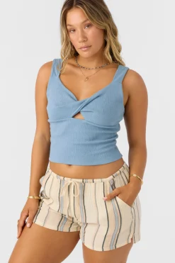 Bottoms^O'Neill Brenda Stripe Beach Shorts - | tapioca