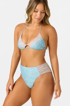 Bikini Bottoms^O'Neill Cabella Long Beach High Waist Cheeky Bottoms - | multi clr