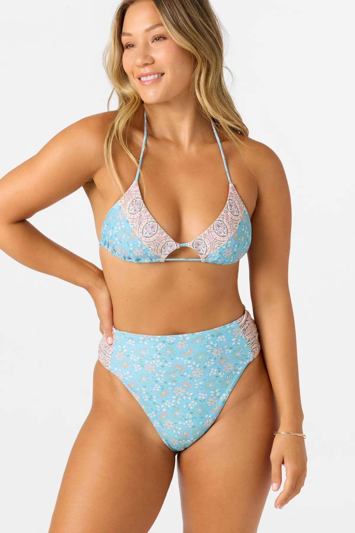 Bikini Tops^O'Neill Cabella Madrid Halter Top - | multi clr