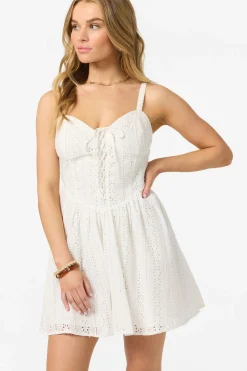 New Arrivals|Dresses^O'Neill Camden Embroidered Mini Dress Short Dress - | white
