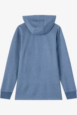 Shirts & Flannels^O'Neill Cantina Hooded Textured Knit Long Sleeve Pullover - | blue mirage