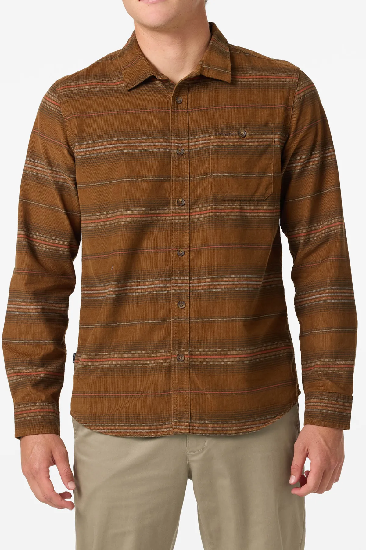 Shirts & Flannels^O'Neill Caruso Stripe Cord Standard Fit Long Sleeve Shirt - | dachshund