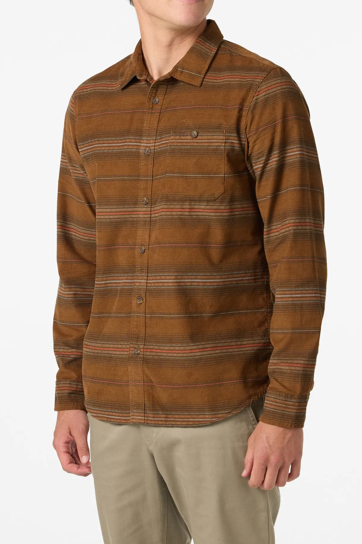 Shirts & Flannels^O'Neill Caruso Stripe Cord Standard Fit Long Sleeve Shirt - | dachshund
