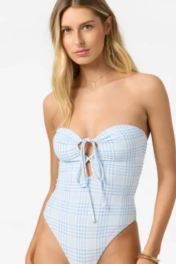Swim New Arrivals^O'Neill Catamaran Plaid Poolside One-Piece - | azurine