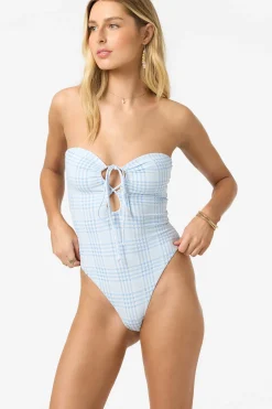 Swim New Arrivals^O'Neill Catamaran Plaid Poolside One-Piece - | azurine