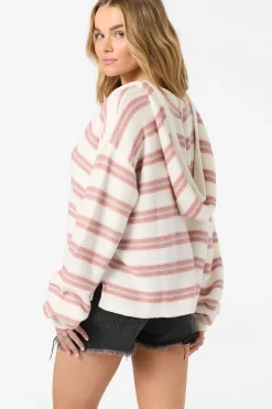 New Arrivals|Tops^O'Neill Catamaran Relaxed Hooded Sweater Long Sleeve Top - | canyon rose