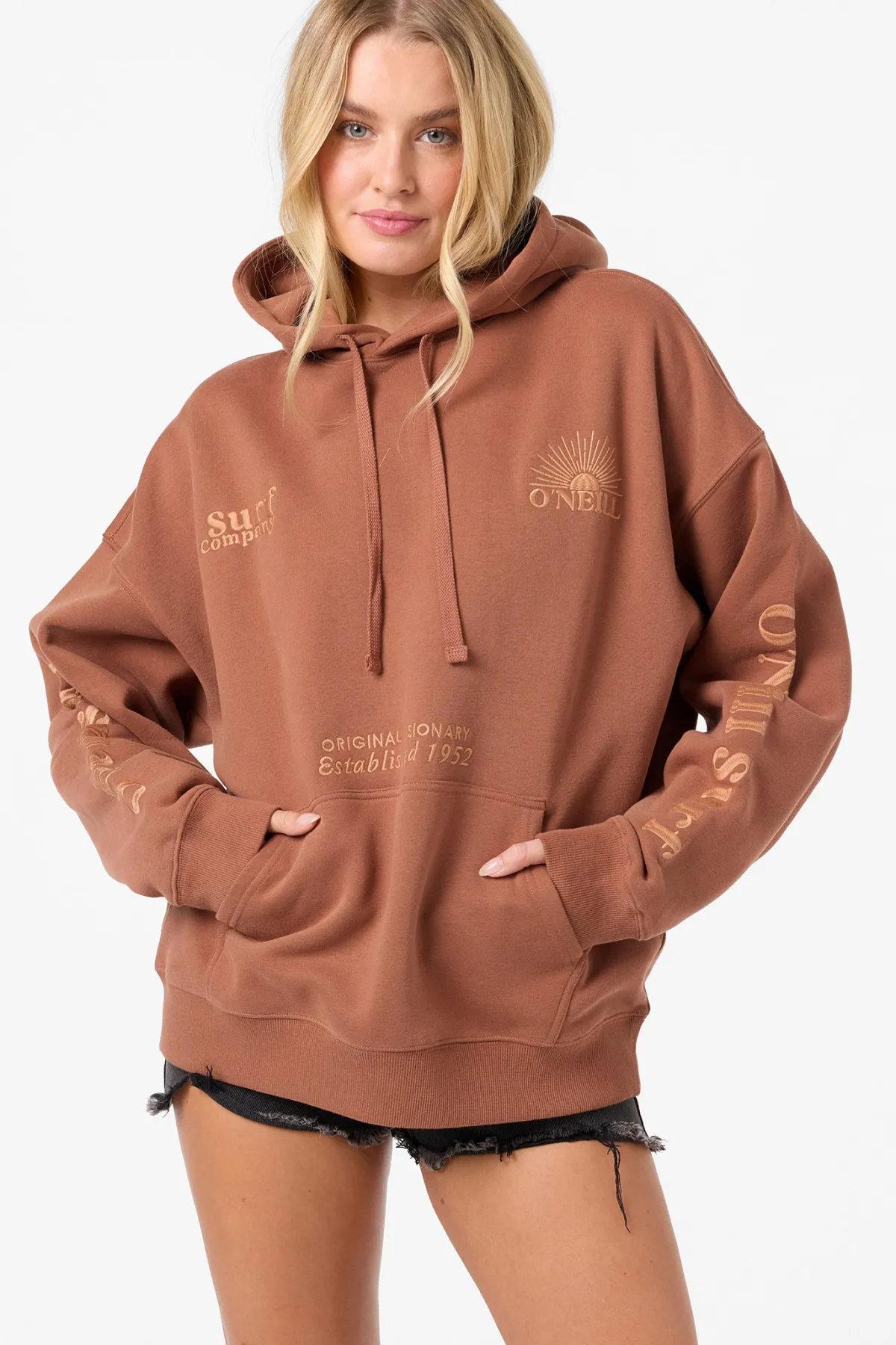New Arrivals|Matching Sets^O'Neill Chore Break Oversized Hoodie Pullover Fleece - | carob brown