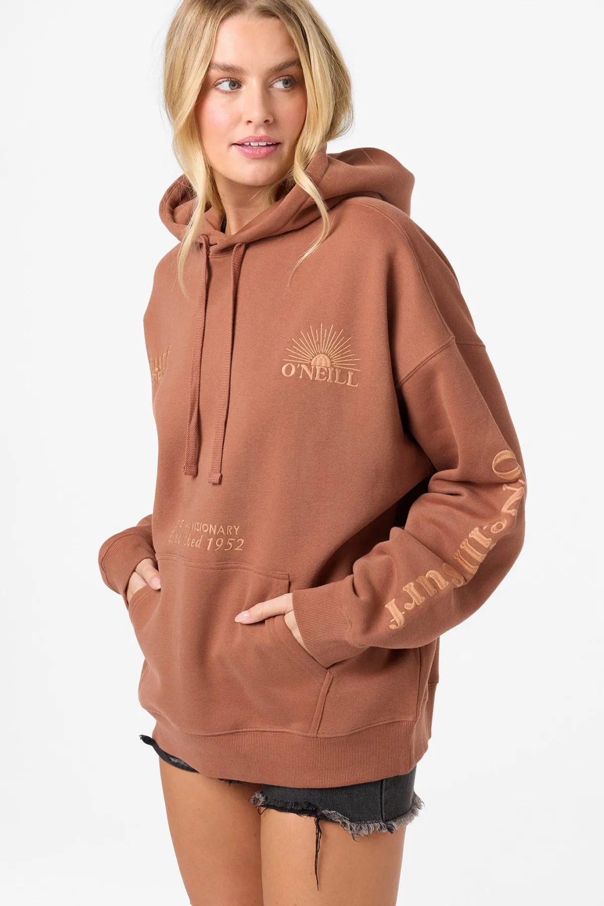 New Arrivals|Matching Sets^O'Neill Chore Break Oversized Hoodie Pullover Fleece - | carob brown