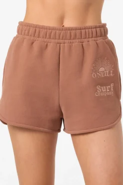 Matching Sets|New Arrivals^O'Neill Chore Break Scallop Fleece Lounge Shorts carob brown