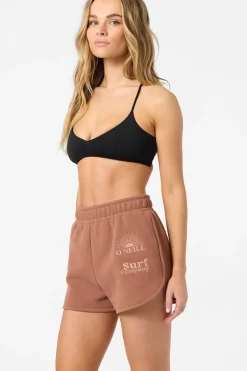 Matching Sets|New Arrivals^O'Neill Chore Break Scallop Fleece Lounge Shorts carob brown