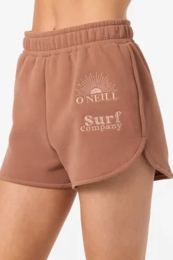 Bottoms^O'Neill Chore Break Scallop Fleece Lounge Shorts - | carob brown