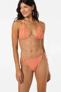 Bikini Tops^O'Neill Club House Crochet Triangle Top - | desert flower