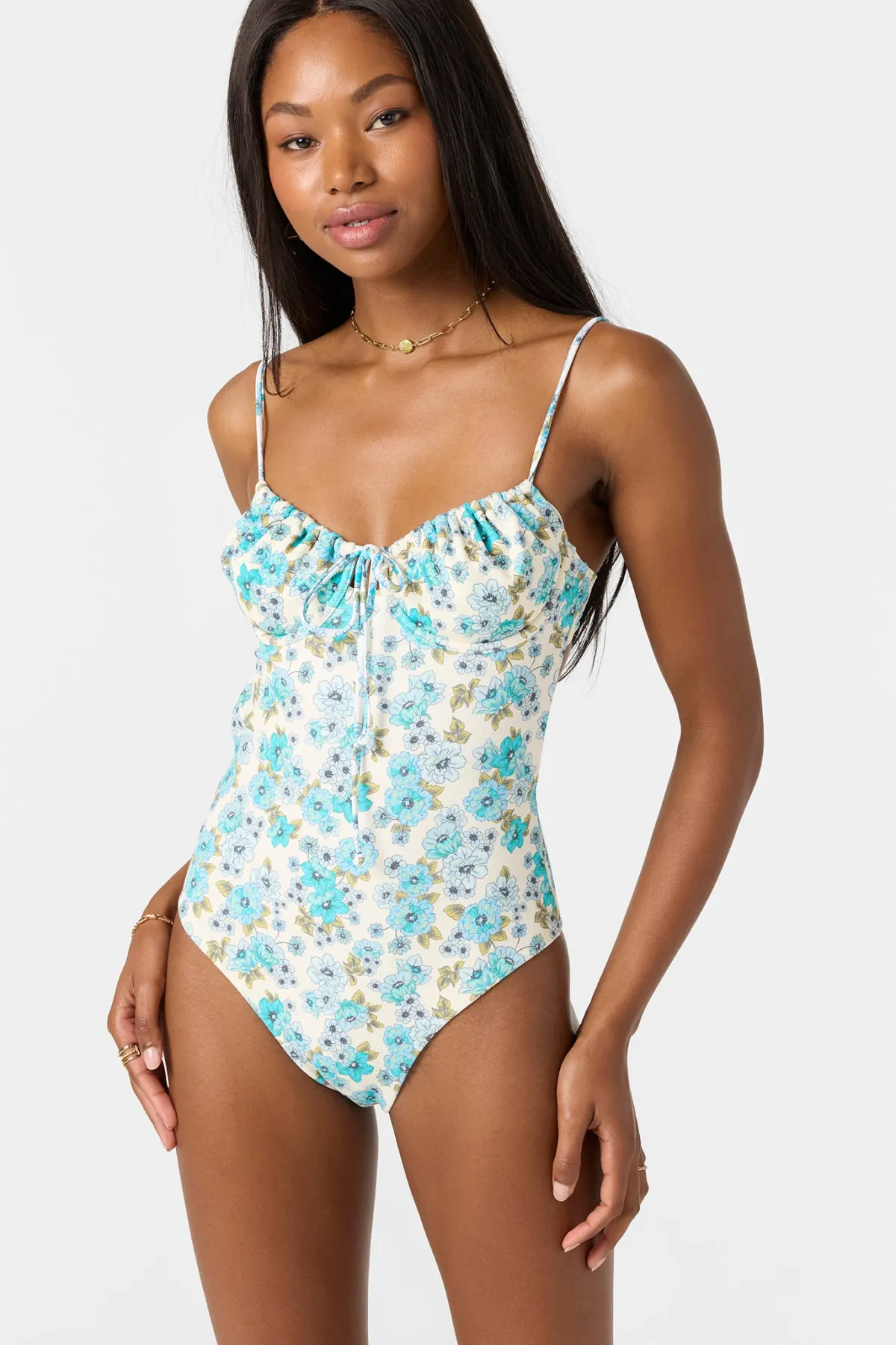 One-Pieces^O'Neill Coastal Floral Kailua One-Piece - | blue mist