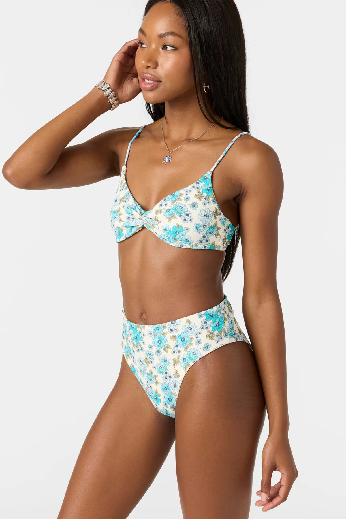 Bikini Tops^O'Neill Coastal Floral Malibu Bralette Top - | blue mist