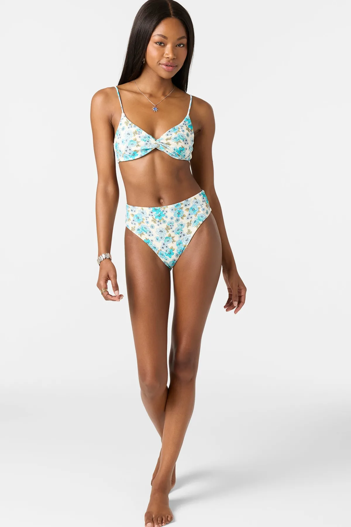 Bikini Tops^O'Neill Coastal Floral Malibu Bralette Top - | blue mist