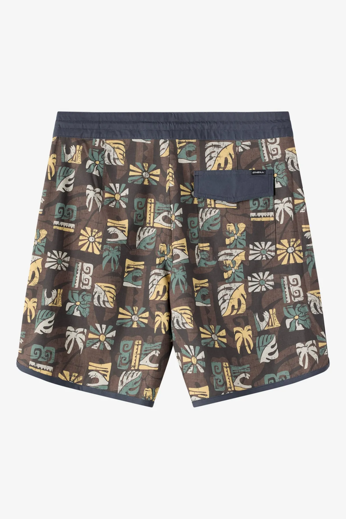 Mid Length^O'Neill Cruzer Scallop 18" Boardshorts - | turkish coffee