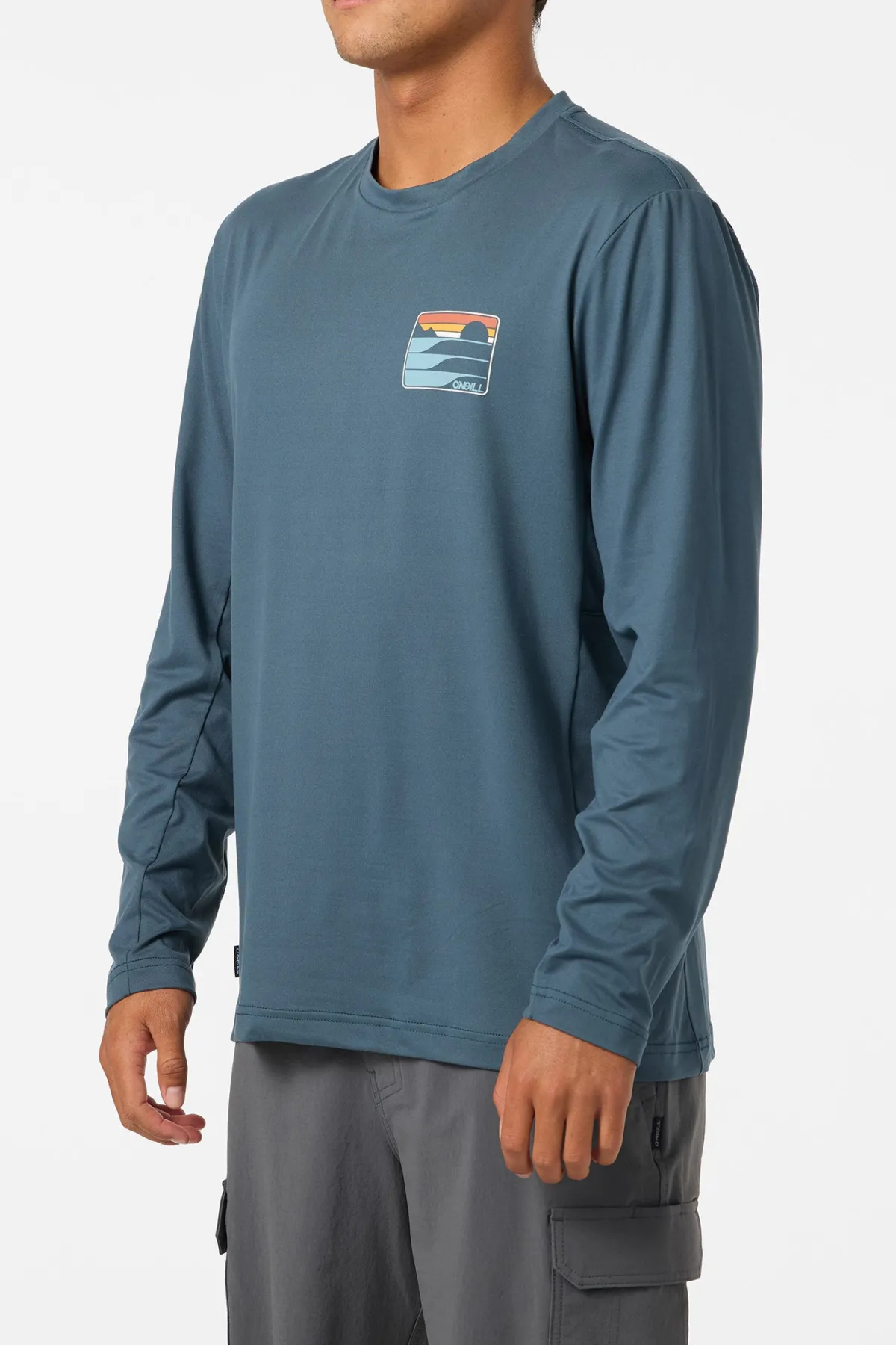 New Arrivals^O'Neill Dawn UPF Long Sleeve Tee Standard Fit Long Sleeve Tee dark slate